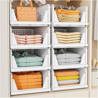 Upgraded Closet Organizers and Storage, Stackable Closet Organizer Basket | 5…