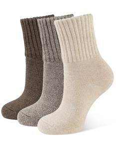 CLOSEMATE Boot Socks for Women Thick Warm Winter Crew Socks 3 Pairs | Thermal crew socks…