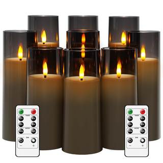 kakoya Flickering Flameless Candles Battery Operated with Remote and…