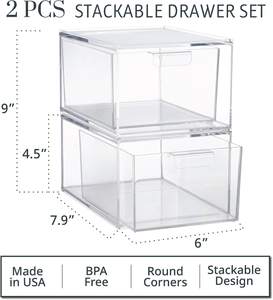 STORi Audrey Stackable Clear Bin Plastic… — main image