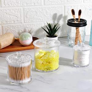 SheeChung 3 Pack Clear Acrylic Qtip Holder… — main image