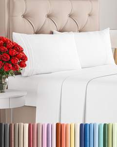 Queen Size 4 Piece Sheet Set - Comfy Breathable & Cooling Sheets…