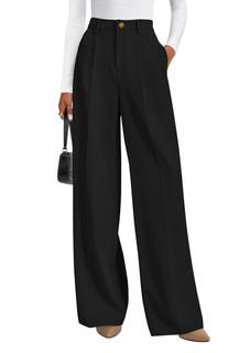 PRETTYGARDEN Women's Tailored Wide Leg Work Dress Pants | High…