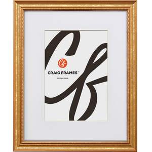 Craig Frames 8.5x11 Gold Picture Frame Matted to 6x9, Victorian Wall Decor |…