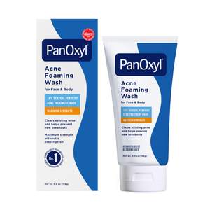 PanOxyl 10% Benzoyl Peroxide Acne Foaming Wash, Maximum Strength, Daily…