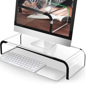 AboveTEK Acrylic Monitor Stand, Premium Large Monitor Riser 20 inch, Crystal…