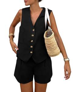 PRETTYGARDEN Women's Summer Two Piece Outfits Sets | Sleeveless V Neck,Vest…