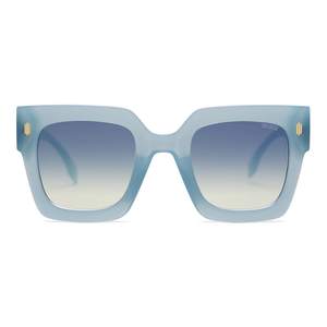 SOJOS Retro Trendy Oversized Thick Square… — Milky Blue Frame/Blue Lens