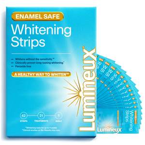 Lumineux Teeth Whitening Strips, Peroxide Free, 21 Treatments (3…