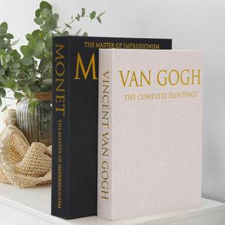 Book Shaped Storage Box Set of 2, Linen Black | Faux book organizer for…