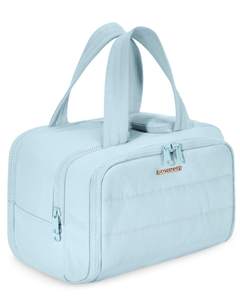 BAGSMART Travel Toiletry Bag, Crush Toiletry Bag for Women, Wide-open…