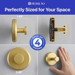 HOME SO Suction Cup Hooks for Shower &… — main image